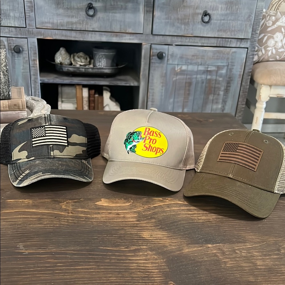 Bass Pro Shops and American Flag Caps